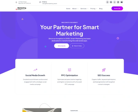 Marketing WordPress theme